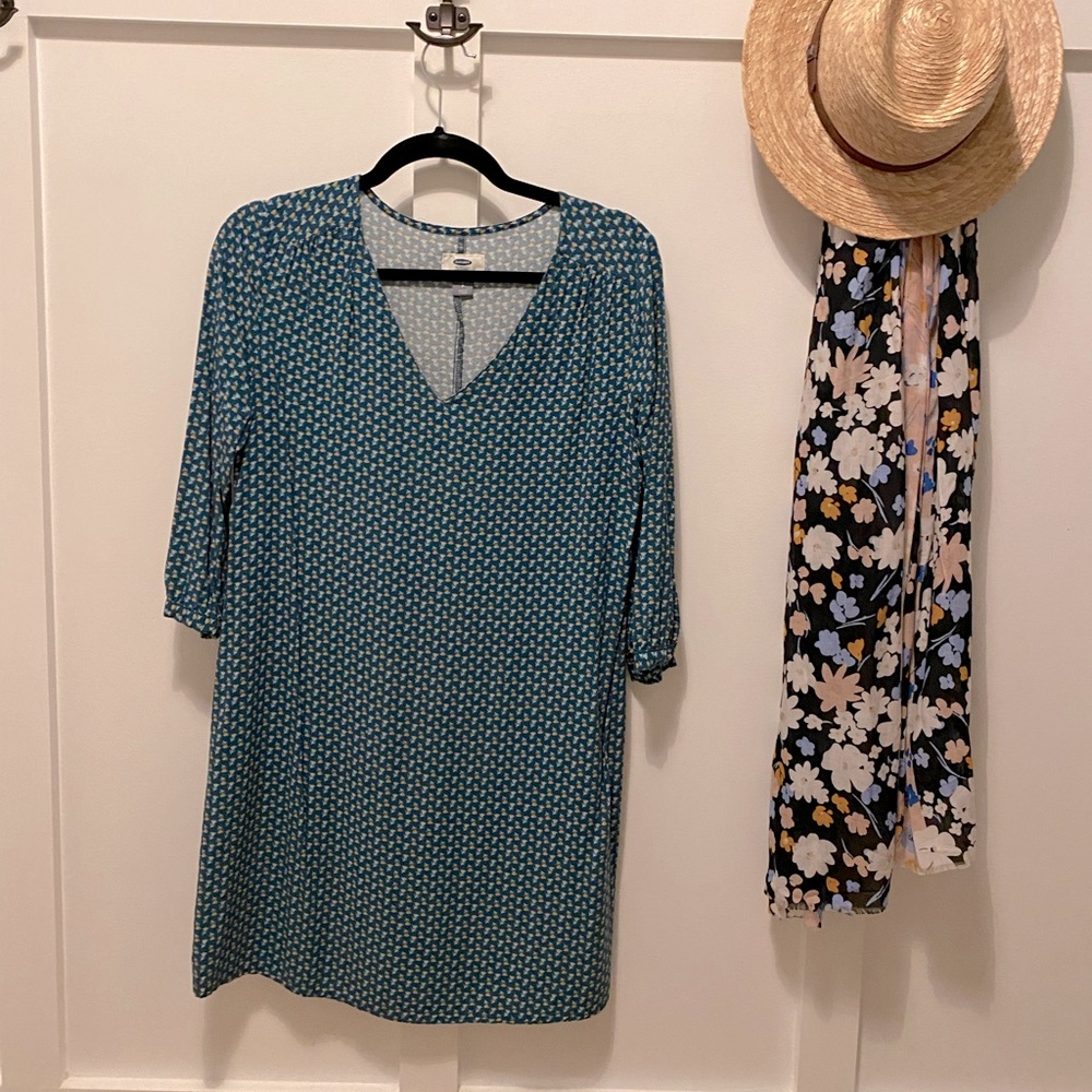 Green floral dress